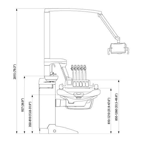 Planmeca Compact Classic dimensions 2 Planmeca Compact Classic dimensions 2